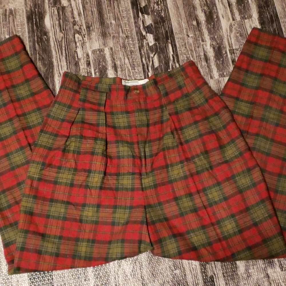 Plaid Women's Trousers